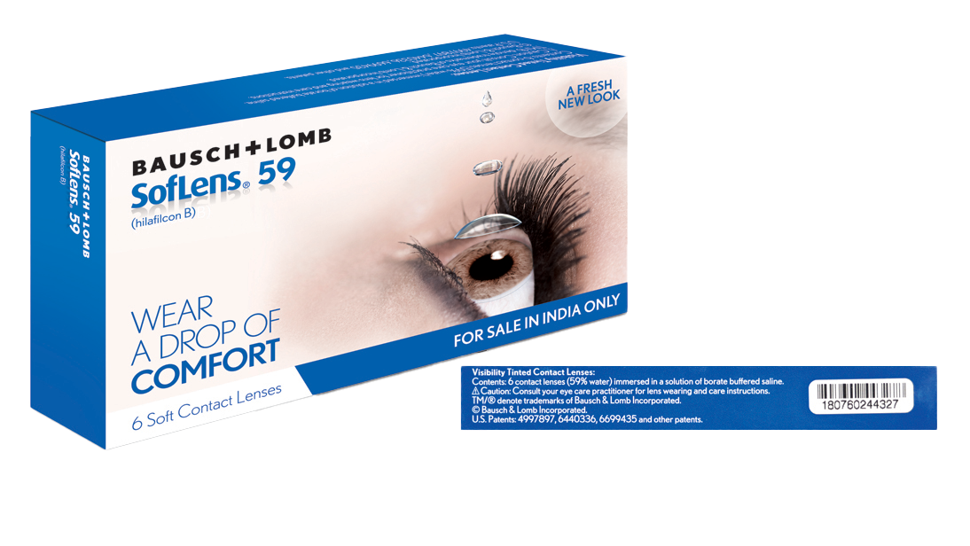 SofLens 59 Monthly Disposable Contact Lenses | Bausch & Lomb | 6 Lenses Per Box