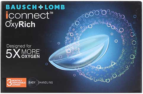 I Connect OxyRich Monthly Disposable Contact Lenses/3 Lenses by Bausch & Lomb